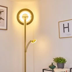 Hofstein Umag Deckenfluter LED Messing, 2-flammig -LED Leuchten Verkäufe umag deckenfluter h3335307 16