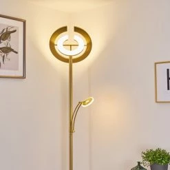 Hofstein Umag Deckenfluter LED Messing, 2-flammig -LED Leuchten Verkäufe umag deckenfluter h3335307 20