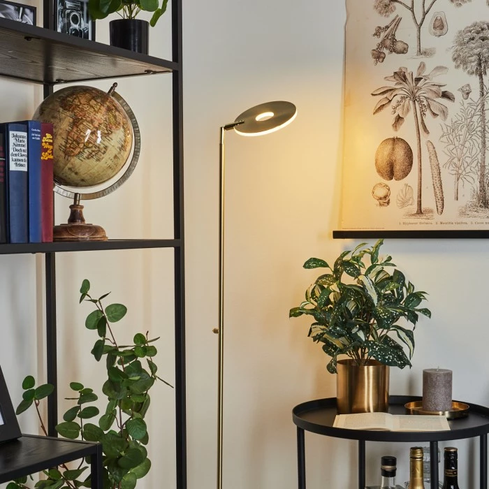 Hofstein Umag Stehleuchte LED Messing, 1-flammig 11 Hofstein Umag Stehleuchte LED Messing, 1-flammig – Bild 11