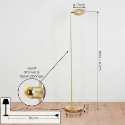 Hofstein Umag Stehleuchte LED Messing, 1-flammig 15 Hofstein Umag Stehleuchte LED Messing, 1-flammig -LED Leuchten Verkäufe umag stehleuchte h3334904 3