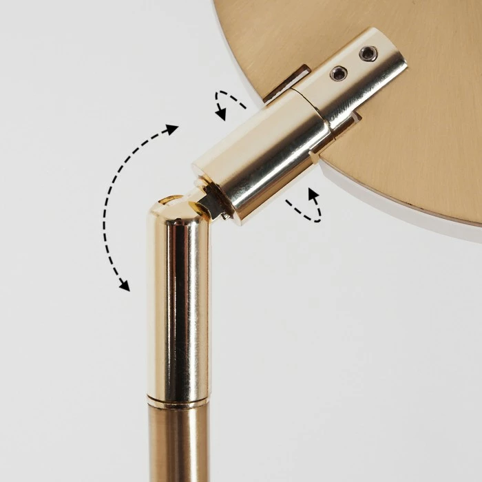 Hofstein Umag Stehleuchte LED Messing, 1-flammig 6 Hofstein Umag Stehleuchte LED Messing, 1-flammig – Bild 6