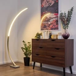 Hofstein Uttorp Stehleuchte LED Silber, 1-flammig -LED Leuchten Verkäufe uttorp stehleuchte h3390511 10