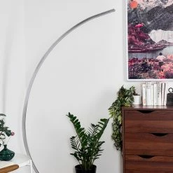 Hofstein Uttorp Stehleuchte LED Silber, 1-flammig -LED Leuchten Verkäufe uttorp stehleuchte h3390511 11