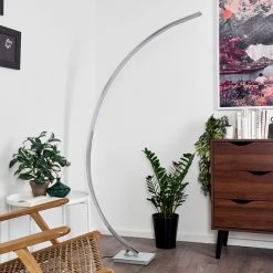 Hofstein Uttorp Stehleuchte LED Silber, 1-flammig -LED Leuchten Verkäufe uttorp stehleuchte h3390511 9