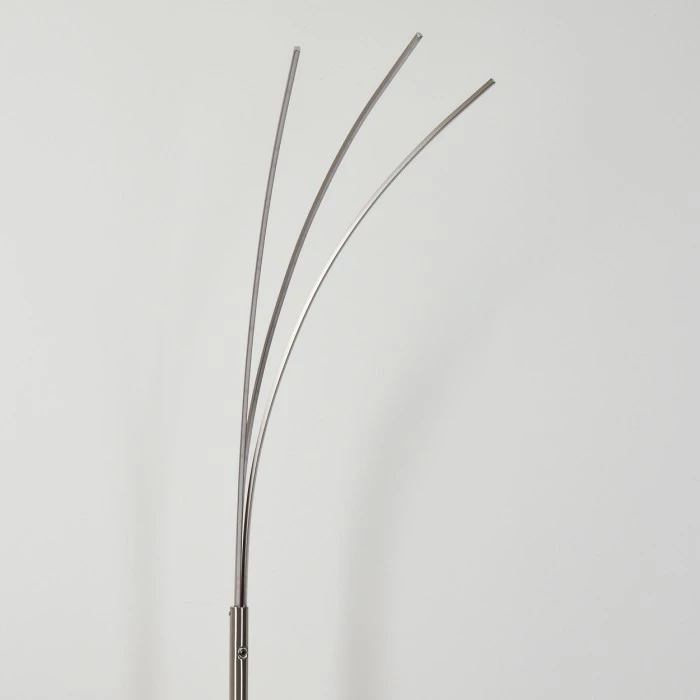 Hofstein Uttorp Stehleuchte LED Nickel-Matt, 3-flammig 8 Hofstein Uttorp Stehleuchte LED Nickel-Matt, 3-flammig – Bild 8