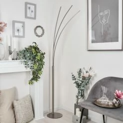 Hofstein Uttorp Stehleuchte LED Nickel-Matt, 3-flammig 18 Hofstein Uttorp Stehleuchte LED Nickel-Matt, 3-flammig -LED Leuchten Verkäufe uttorp stehleuchte h3552407 8