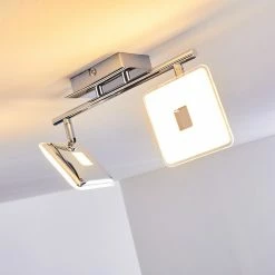 Hofstein Vallorbe Deckenleuchte LED Chrom, 2-flammig -LED Leuchten Verkäufe vallorbe deckenleuchte h3270059 do1 12