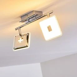 Hofstein Vallorbe Deckenleuchte LED Chrom, 2-flammig -LED Leuchten Verkäufe vallorbe deckenleuchte h3270059 do1 13