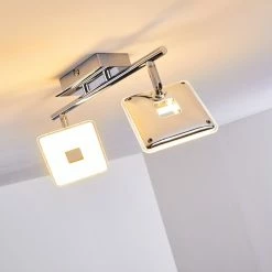 Hofstein Vallorbe Deckenleuchte LED Chrom, 2-flammig -LED Leuchten Verkäufe vallorbe deckenleuchte h3270059 do1 15