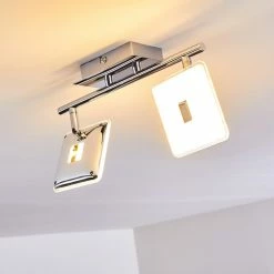 Hofstein Vallorbe Deckenleuchte LED Chrom, 2-flammig -LED Leuchten Verkäufe vallorbe deckenleuchte h3270059 do1 17