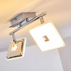Hofstein Vallorbe Deckenleuchte LED Chrom, 2-flammig -LED Leuchten Verkäufe vallorbe deckenleuchte h3270059 do1 2