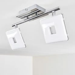 Hofstein Vallorbe Deckenleuchte LED Chrom, 2-flammig -LED Leuchten Verkäufe vallorbe deckenleuchte h3270059 do1 5