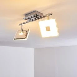 Hofstein Vallorbe Deckenleuchte LED Chrom, 2-flammig -LED Leuchten Verkäufe vallorbe deckenleuchte h3270059 do1 7