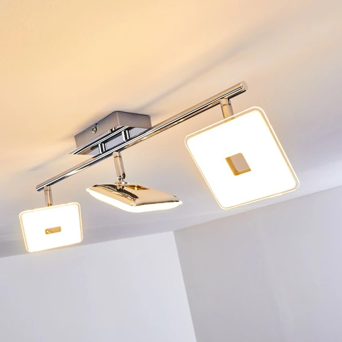 Hofstein Vallorbe Deckenleuchte LED Chrom, 3-flammig 17 Hofstein Vallorbe Deckenleuchte LED Chrom, 3-flammig – Bild 17