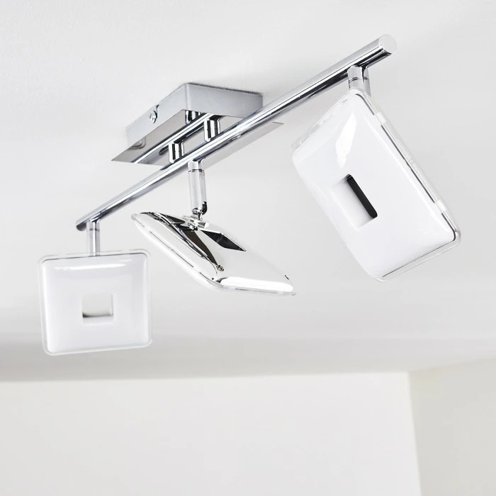 Hofstein Vallorbe Deckenleuchte LED Chrom, 3-flammig 9 Hofstein Vallorbe Deckenleuchte LED Chrom, 3-flammig – Bild 9