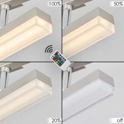 Hofstein Vehkala Deckenleuchte LED Nickel-Matt, Chrom, 4-flammig, Fernbedienung, Farbwechsler 14 Hofstein Vehkala Deckenleuchte LED Nickel-Matt, Chrom, 4-flammig, Fernbedienung, Farbwechsler -LED Leuchten Verkäufe vehkala deckenleuchte h3580172 2