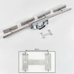 Hofstein Vehkala Deckenleuchte LED Nickel-Matt, Chrom, 4-flammig, Fernbedienung, Farbwechsler 16 Hofstein Vehkala Deckenleuchte LED Nickel-Matt, Chrom, 4-flammig, Fernbedienung, Farbwechsler -LED Leuchten Verkäufe vehkala deckenleuchte h3580172 4