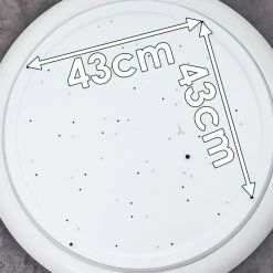 Hofstein Vejle Deckenpanel LED Weiß, 2-flammig, Farbwechsler -LED Leuchten Verkäufe vejle deckenpanel h3372005 23