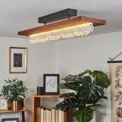 Hofstein Versoix Deckenleuchte LED Schwarz, 1-flammig