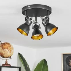 Hofstein Vestola Deckenleuchte LED Chrom, Schwarz, 3-flammig -LED Leuchten Verkäufe vestola deckenleuchte h3598252 11