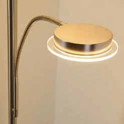 Hofstein Veteli Deckenfluter LED Nickel-Matt, Chrom, 2-flammig -LED Leuchten Verkäufe veteli deckenfluter h3080856 9
