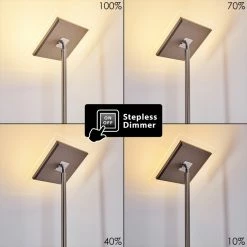 Hofstein Veteli Deckenfluter LED Edelstahl, 2-flammig -LED Leuchten Verkäufe veteli deckenfluter h3274576 3