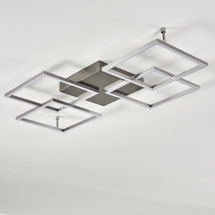 Hofstein Veyrier Deckenleuchte LED Stahl gebürstet, 4-flammig 19 Hofstein Veyrier Deckenleuchte LED Stahl gebürstet, 4-flammig – Bild 19