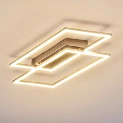 Hofstein Veyrier Deckenleuchte LED Stahl gebürstet, 2-flammig -LED Leuchten Verkäufe veyrier deckenleuchte h3269312 do1 10