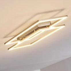 Hofstein Veyrier Deckenleuchte LED Stahl gebürstet, 2-flammig -LED Leuchten Verkäufe veyrier deckenleuchte h3269312 do1 14