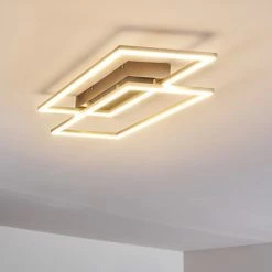 Hofstein Veyrier Deckenleuchte LED Stahl gebürstet, 2-flammig -LED Leuchten Verkäufe veyrier deckenleuchte h3269312 do1 16