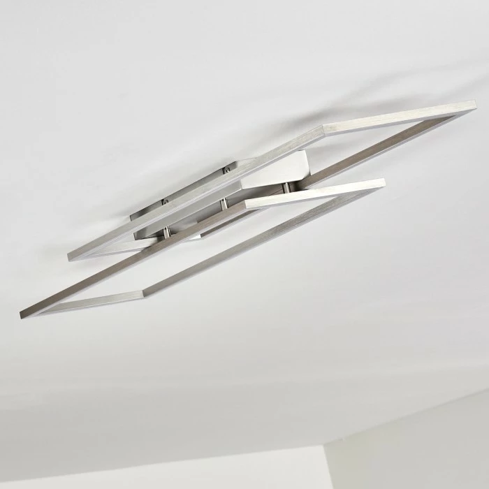 Hofstein Veyrier Deckenleuchte LED Stahl gebürstet, 2-flammig 12 Hofstein Veyrier Deckenleuchte LED Stahl gebürstet, 2-flammig – Bild 12