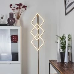 Hofstein Veyrier Stehleuchte LED Nickel-Matt, 3-flammig, Fernbedienung -LED Leuchten Verkäufe veyrier stehleuchte h3380826 10