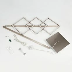 Hofstein Veyrier Stehleuchte LED Nickel-Matt, 3-flammig, Fernbedienung -LED Leuchten Verkäufe veyrier stehleuchte h3380826 4