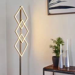 Hofstein Veyrier Stehleuchte LED Nickel-Matt, 3-flammig, Fernbedienung -LED Leuchten Verkäufe veyrier stehleuchte h3380826 8