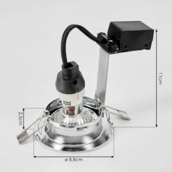 Hofstein Vibersviller Einbauleuchte LED Chrom, 1-flammig 13 Hofstein Vibersviller Einbauleuchte LED Chrom, 1-flammig -LED Leuchten Verkäufe vibersviller einbauleuchte h3618929 3