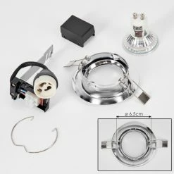 Hofstein Vibersviller Einbauleuchte LED Chrom, 1-flammig 14 Hofstein Vibersviller Einbauleuchte LED Chrom, 1-flammig -LED Leuchten Verkäufe vibersviller einbauleuchte h3618929 4