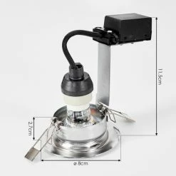 Hofstein Vibersviller Einbauleuchte LED Chrom, 1-flammig 11 Hofstein Vibersviller Einbauleuchte LED Chrom, 1-flammig -LED Leuchten Verkäufe vibersviller einbauleuchte h3618974 3