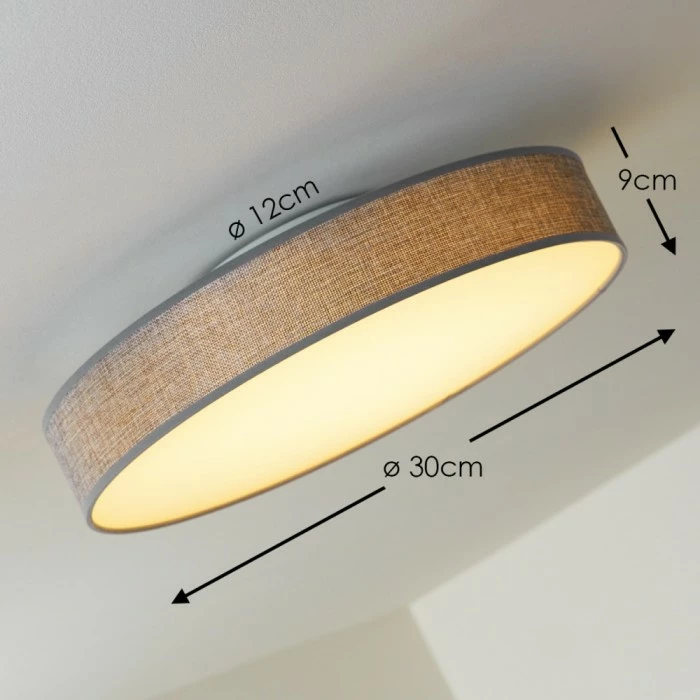 Hofstein Victoria Deckenleuchte LED Weiß, 1-flammig 2 Hofstein Victoria Deckenleuchte LED Weiß, 1-flammig – Bild 2