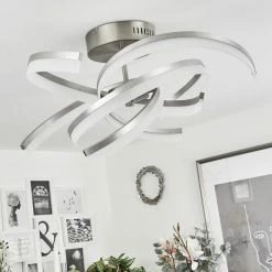 Hofstein Vignats Deckenleuchte LED Nickel-Matt, 4-flammig, Fernbedienung 15 Hofstein Vignats Deckenleuchte LED Nickel-Matt, 4-flammig, Fernbedienung -LED Leuchten Verkäufe vignats deckenleuchte h3650875 4