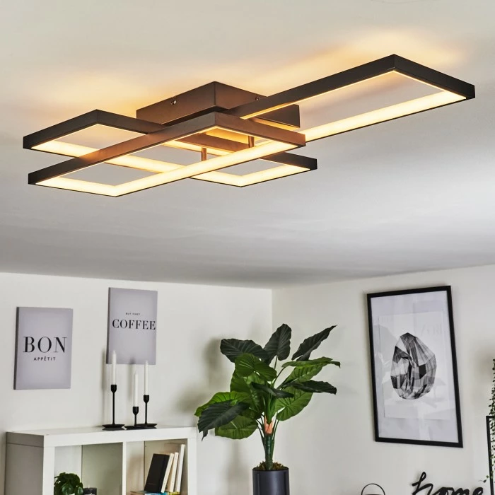 Hofstein Vilellot Deckenleuchte LED Schwarz, 1-flammig, Farbwechsler 11 Hofstein Vilellot Deckenleuchte LED Schwarz, 1-flammig, Farbwechsler – Bild 11