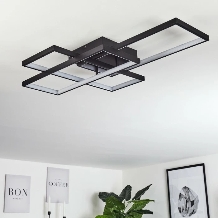 Hofstein Vilellot Deckenleuchte LED Schwarz, 1-flammig, Farbwechsler 12 Hofstein Vilellot Deckenleuchte LED Schwarz, 1-flammig, Farbwechsler – Bild 12