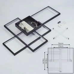 Hofstein Vilellot Deckenleuchte LED Schwarz, 1-flammig, Farbwechsler 19 Hofstein Vilellot Deckenleuchte LED Schwarz, 1-flammig, Farbwechsler -LED Leuchten Verkäufe vilellot deckenleuchte h3457214 4