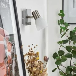 Hofstein Villaseca Wandleuchte LED Nickel-Matt, 1-flammig 23 Hofstein Villaseca Wandleuchte LED Nickel-Matt, 1-flammig -LED Leuchten Verkäufe villaseca wandleuchte h3651636 11