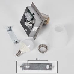 Hofstein Villaseca Wandleuchte LED Nickel-Matt, 1-flammig 16 Hofstein Villaseca Wandleuchte LED Nickel-Matt, 1-flammig -LED Leuchten Verkäufe villaseca wandleuchte h3651636 4