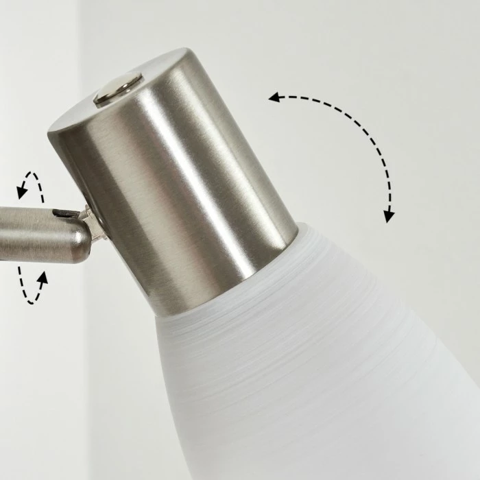 Hofstein Villaseca Wandleuchte LED Nickel-Matt, 1-flammig 6 Hofstein Villaseca Wandleuchte LED Nickel-Matt, 1-flammig – Bild 6