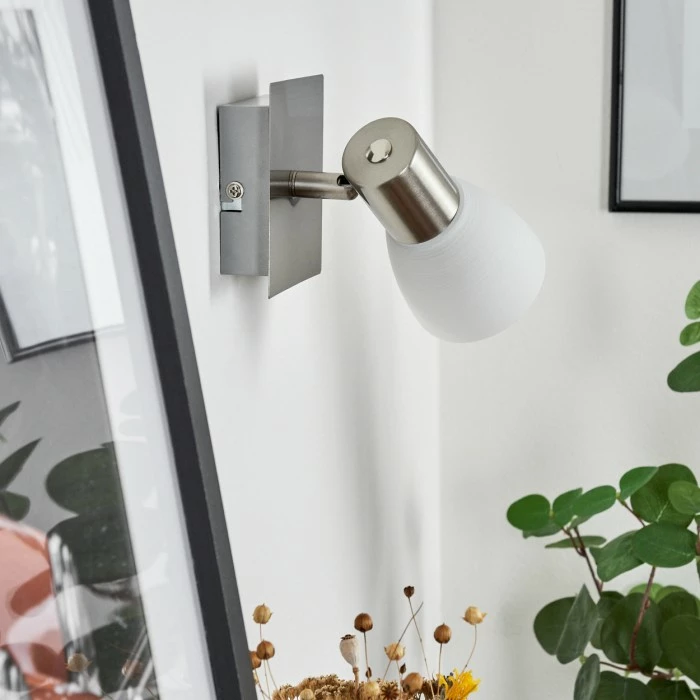 Hofstein Villaseca Wandleuchte LED Nickel-Matt, 1-flammig 10 Hofstein Villaseca Wandleuchte LED Nickel-Matt, 1-flammig – Bild 10