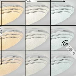 Hofstein Villeveyrac Deckenleuchte LED Weiß, 1-flammig, Fernbedienung 16 Hofstein Villeveyrac Deckenleuchte LED Weiß, 1-flammig, Fernbedienung -LED Leuchten Verkäufe villeveyrac deckenleuchte h3652879 2