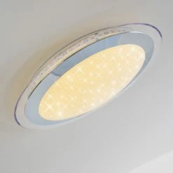 Hofstein Vittangi Deckenleuchte LED Chrom, 1-flammig, Fernbedienung, Farbwechsler 34 Hofstein Vittangi Deckenleuchte LED Chrom, 1-flammig, Fernbedienung, Farbwechsler -LED Leuchten Verkäufe vittangi deckenleuchte h3007181 10