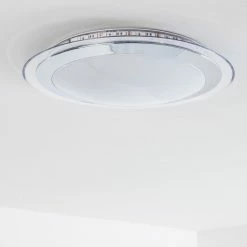 Hofstein Vittangi Deckenleuchte LED Chrom, 1-flammig, Fernbedienung, Farbwechsler 44 Hofstein Vittangi Deckenleuchte LED Chrom, 1-flammig, Fernbedienung, Farbwechsler -LED Leuchten Verkäufe vittangi deckenleuchte h3007181 20