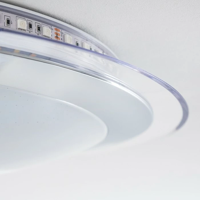 Hofstein Vittangi Deckenleuchte LED Chrom, 1-flammig, Fernbedienung, Farbwechsler 22 Hofstein Vittangi Deckenleuchte LED Chrom, 1-flammig, Fernbedienung, Farbwechsler – Bild 22